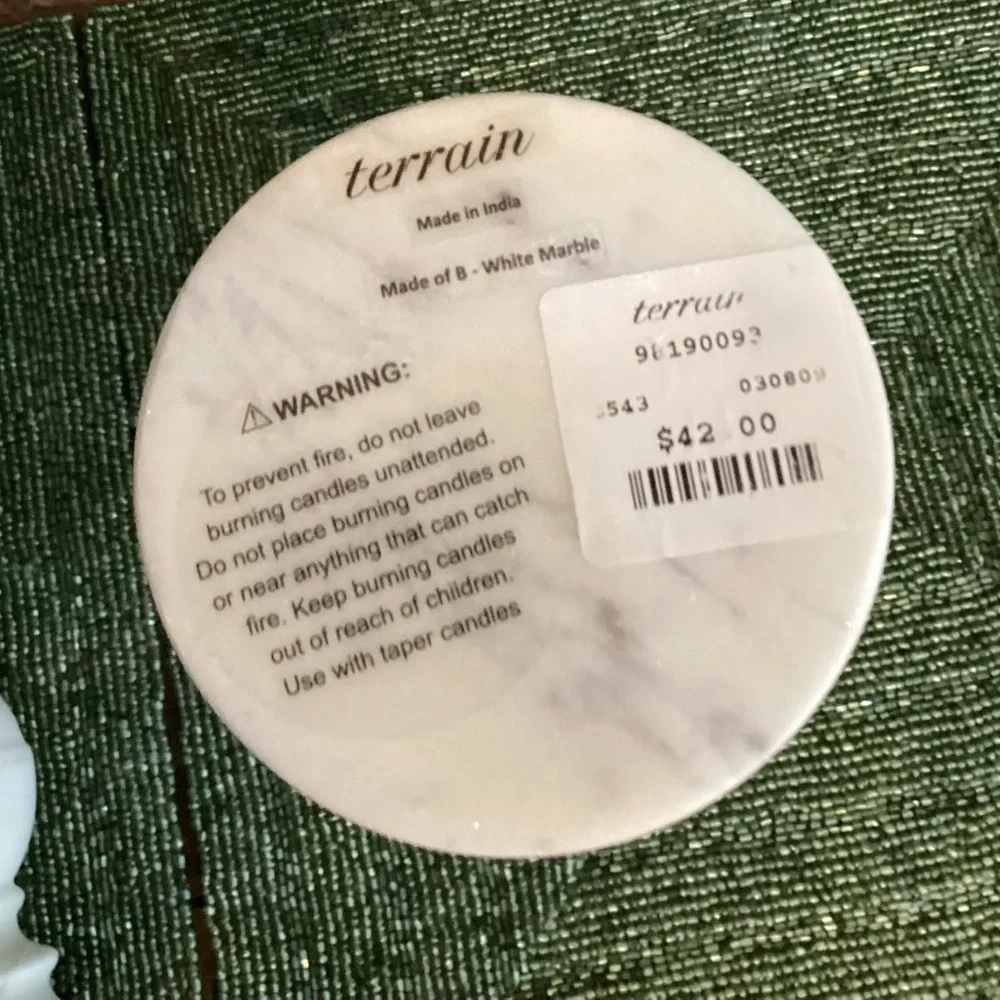 Anthropologie marble taper